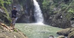 Dijual tanah view air terjun dan los sungai berbatu murah