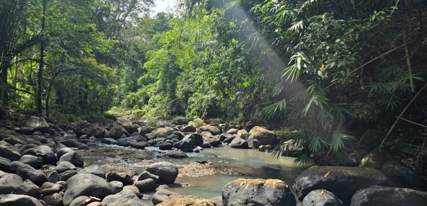 Tanah los sungai luasan kecil zona kuning pemukiman penduduk