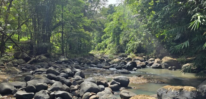 Tanah los sungai luasan kecil zona kuning pemukiman penduduk
