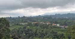 Tanah kebun full view panorama gunung dan sawah akses jalan hotmix