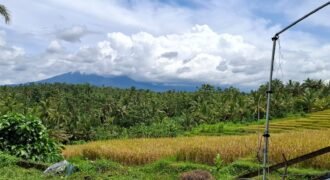 Tanah dengan view sawah dan gunung